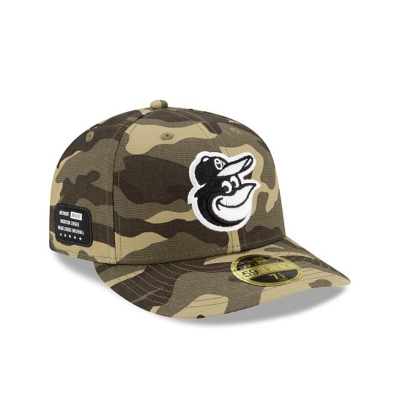 Baltimore Orioles Gorra | New Era MLB Armed Forces Weekend Low Profile 59fifty Fitted Cap Mexico - Verdes